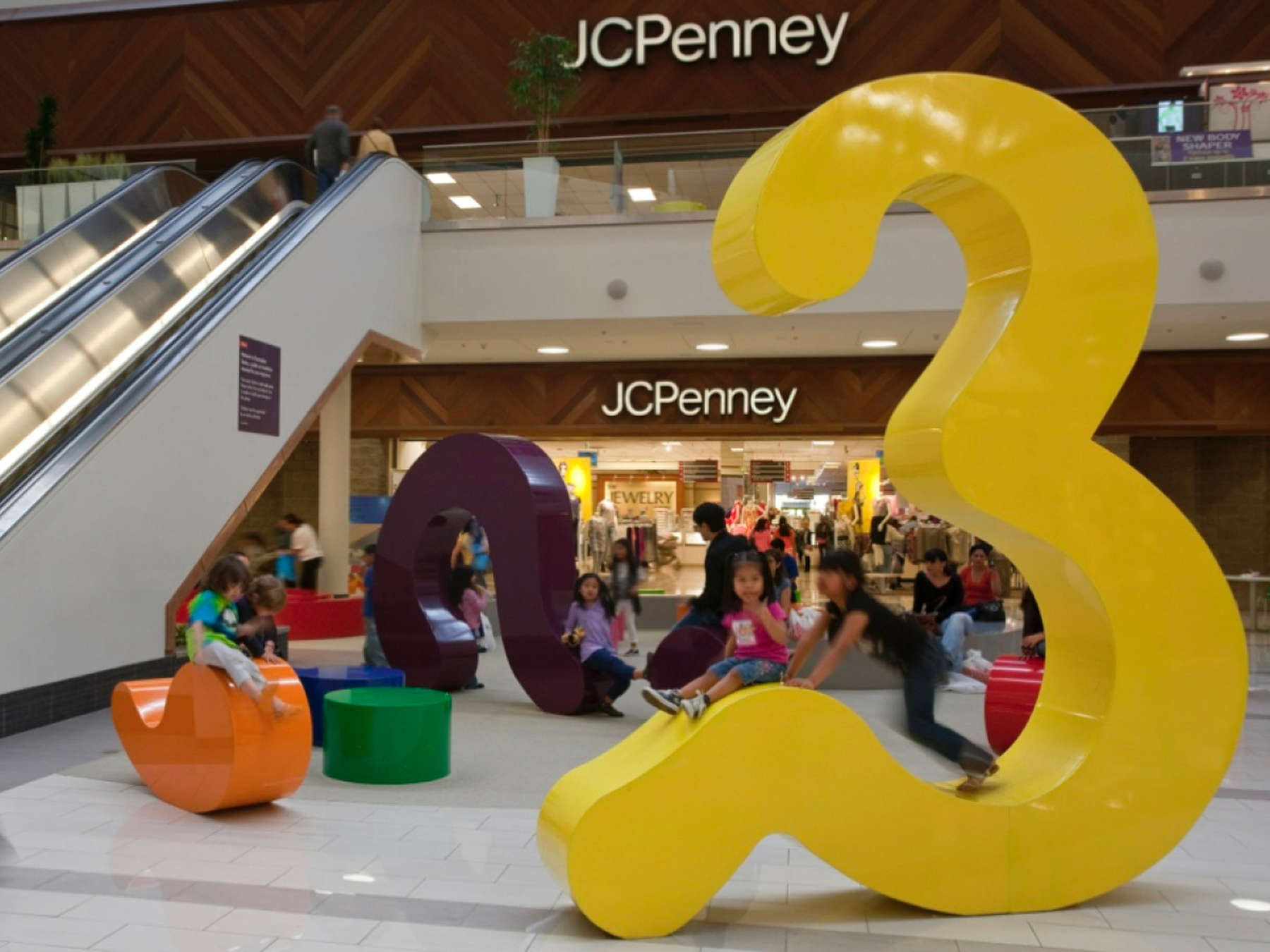 Jeff Koop's imaginative Punctuation Station playscape for Westfield Culver City was an instant hit.