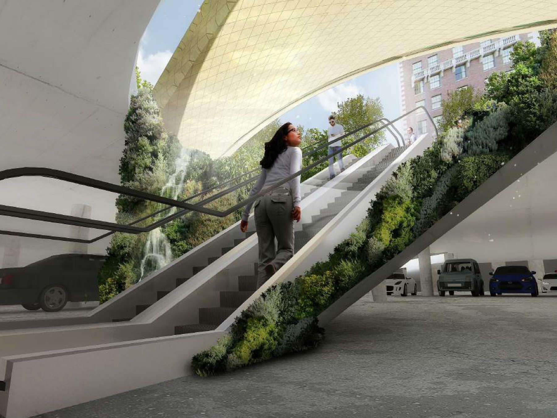 wHY's design included a water treatment system that punctuated into subterranean parking.